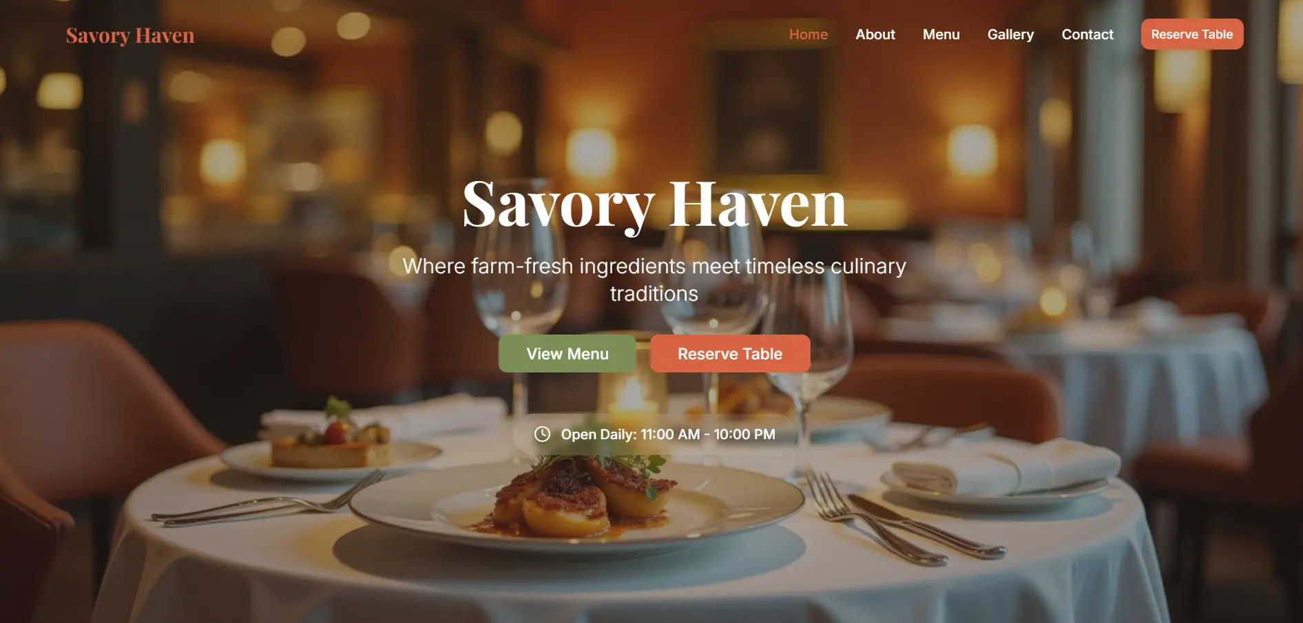 Restaurant Template A01