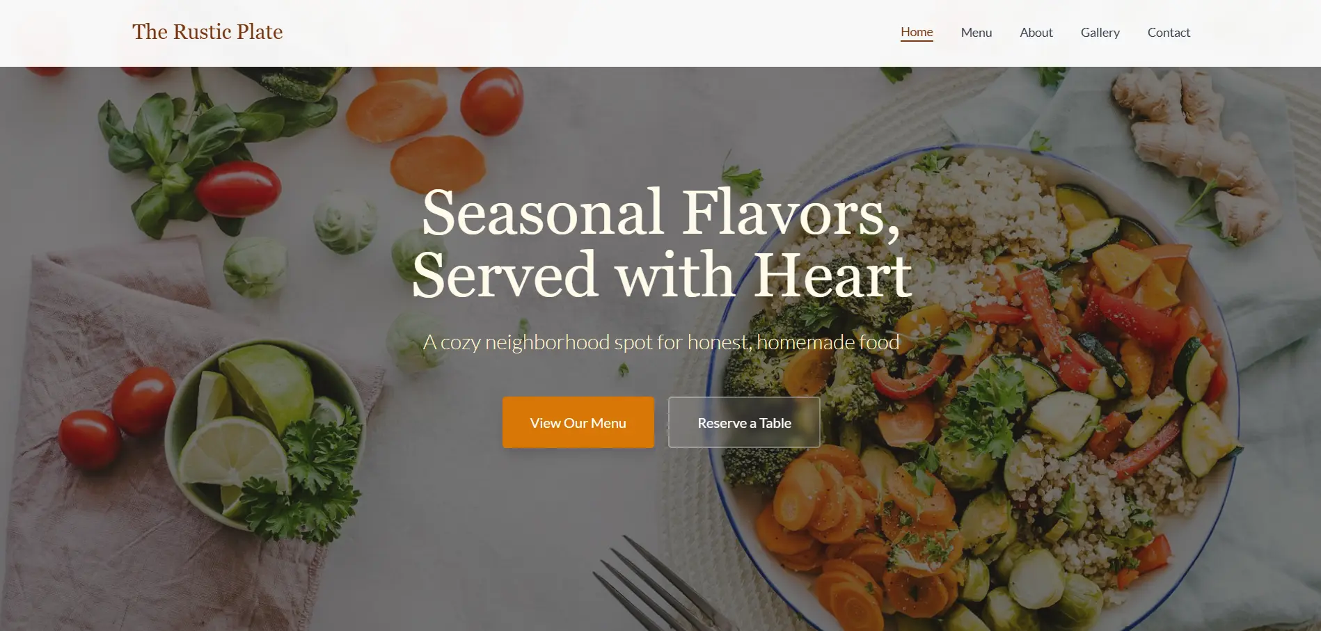 Restaurant Template A02